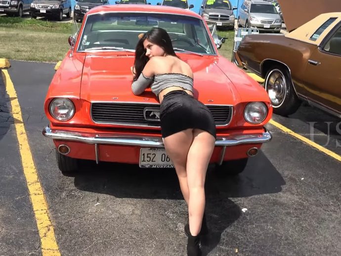 Hot Women & Muscle Cars –  Women Show Off Cars